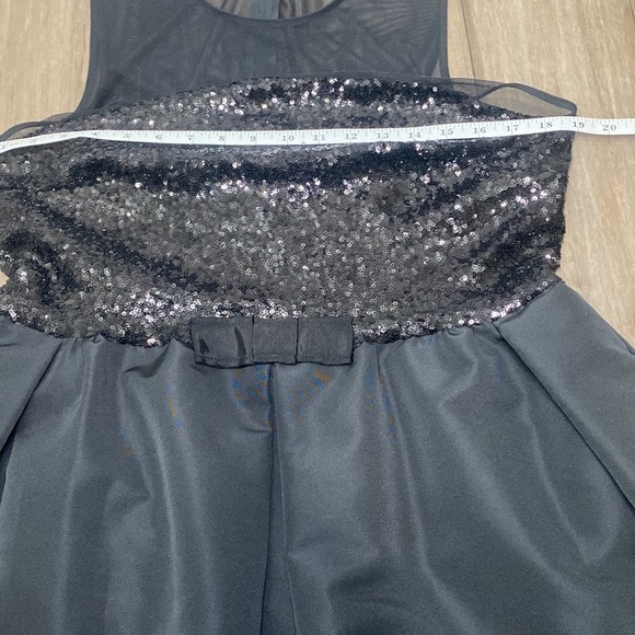 Taylor sequin top dress bow front black - Picture 9 of 11